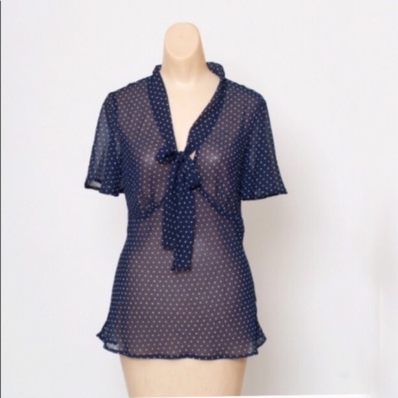 4 for $13🔥 Host pick polkadot shirt Blue and white polkadot - Picture 7 of 9